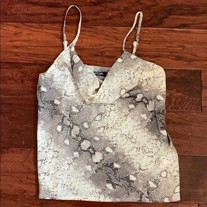 Nasty Gal Snake skin cowl cami 🐍